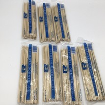 NEW!! 7 Sets of  100 in each pkg 10&quot; wooden Bamboo Skewers  700 pieces - £12.58 GBP