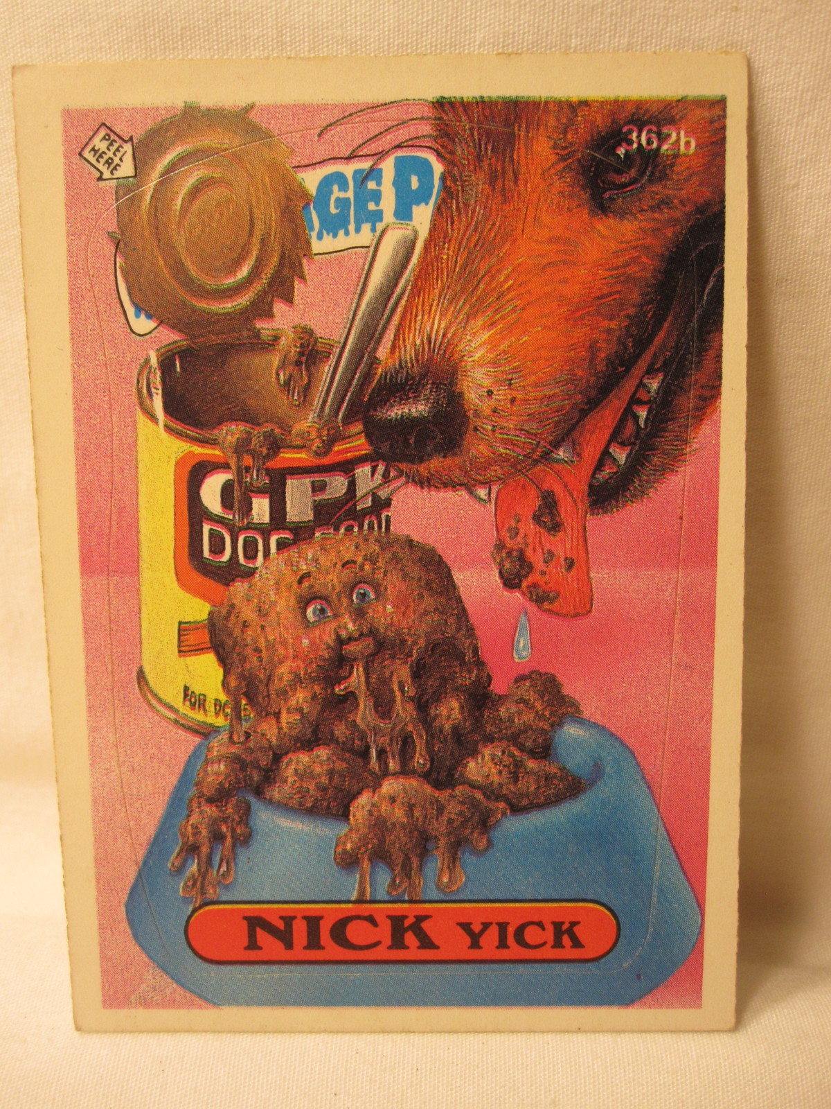 Primary image for 1987 Garbage Pail Kids trading card #362b: Nick Yick