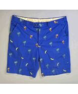 Loudmouth Golf Shorts Mens 40 Measures 38 Palm Tree Banana Tropical Embr... - $26.25