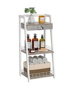 Bathroom Ladder Shelf, Floor Storage Shelf with Drawer - $3,762.78 MXN