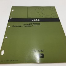 Genuine John Deere 21 Rotary Mower Parts Catalog PC-1252 Dealer 1976 - $19.99