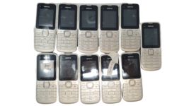 11 Lot Nokia C1-01 Claro Cellular Phone Bar Gray Internet Browser Used Power Up - £102.03 GBP