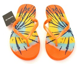 Hurley Orange Kylee Thong Sandals Flip Flops Women&#39;s NWT - £23.58 GBP