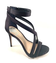 Vince Camuto Devinhara Black Satin Stiletto High Heel Strappy Dress Sandal - £56.90 GBP