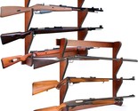 2 Pcs Gun Racks Wood Display Rack Gun Rack Wall Mount Rifle Rack Gun Sto... - $59.97