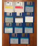 11 Vintage Ellen Lissant Praise God Worship Sermons + Bible Verses Floppy Disks - $18.99
