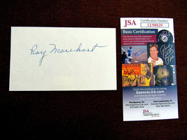 Ray Morehart 1927 Wsc Murderers Row Yankees Signed Auto Vtg Index Card Jsa Gem - £59.98 GBP