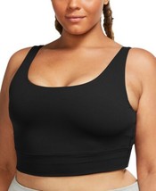 Nike Womens Plus Size Yoga Luxe Crop Tank Color Black/Dark Smoke Grey Size 1X - £39.00 GBP