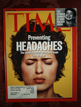 TIME Magazine October 7 2002 Preventing Headaches John Walker Lindh - £6.04 GBP