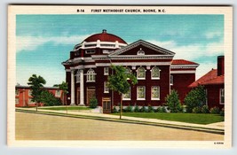 First Methodist Church Building Boone North Carolina Linen Postcard Unused NC - £7.80 GBP