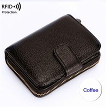 hide  Women Wallet Zipper Bank Card Purses Coin Purse Female Leather Small Walle - £53.11 GBP