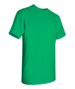 Men&#39;s Heavy Cotton T-Shirt 5 Pack/Set Iris Green Color - £31.79 GBP