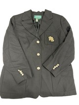 Lauren Ralph Lauren Womens Black Blazer Jacket 14W Embellished Buttons &amp;... - $33.65