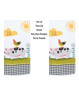 KAY DEE DESIGNS 2 Welcome to PigPen R4840 Dual Purpose Terry Towels16&quot;x2... - £12.72 GBP