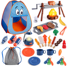 Kids Camping Set with Tent for 2 Toddlers-Kids Camping Toys for Kids 3-5 - £31.05 GBP