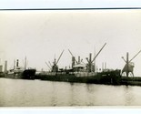 SS Bertha Real Photo Postcard Swedish Cargo Ship Hit Mine &amp; Sunk in 1941 - $39.70