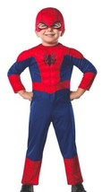 Rubies Marvel Ultimate Spider-Man Muscle Chest Costume Toddler&#39;s 2T NEW! Hero - £26.32 GBP