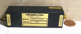 AMPLICA INC MODEL KM583408 RF AMPLIFIER ... S/N:105 COLOR:BLACK/GOLD - $39.99