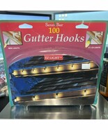 New Sealed 100 Gutter Hooks For Mini C7 &amp; C9 Lights  - Santa’s Best - $146.24 MXN