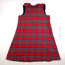 Vineyard Vines Dress Sz 12 Nantucket Tartan Flutter Collar Sleeveless Red  - £31.21 GBP