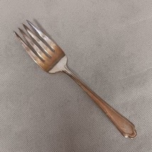 International Silver Laurel 1934 Meat Serving Fork Silverplated 8&quot; Cunni... - £10.11 GBP