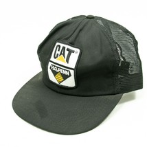 VINTAGE CAT H. O. Penn ADJUSTABLE SNAPBACK Black TRUCKER BASEBALL HAT CAP - $14.65
