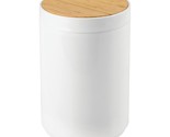 mDesign Plastic Round Trash Can Small Wastebasket - Garbage Bin Containe... - £35.38 GBP