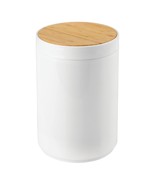 mDesign Plastic Round Trash Can Small Wastebasket - Garbage Bin Containe... - £34.47 GBP