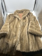 Vintage Tissavel For Country Pacer Fur Coat Jacket Size S/M Small Medium... - $148.49