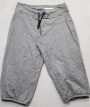 Nike Trouser Pants Women&#39;s L Gray Cotton Dri Fit Stretch High Waisted Dr... - $19.17