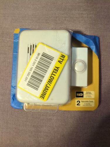 Hampton Bay Wireless Doorbell Kit Battery Operated Selectable Tunes - $7.91