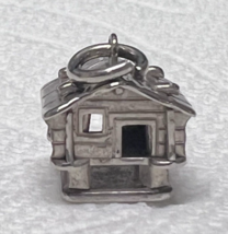 Vintage Sterling Silver Alaska House on Stilts Charm Great Details 3/8 x... - $368.76 MXN