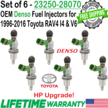 Genuine 6Pcs Denso HP Upgrade Fuel Injectors For 1996-2016 Toyota Rav4 I... - $178.19
