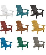 All-Weather PU Wood Grain Adirondack Chair Anti-Rot, Peel, Splinter - 11... - £167.80 GBP+