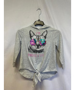 MSRP $50 Beautees Girls Grey Purrfect Hoodie Size Medium NWOT - $17.20 CAD