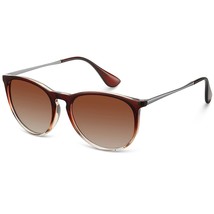Retro Round Polarized Sunglasses For Women Trendy Vintage Sun Glasses Uv Protect - £23.72 GBP