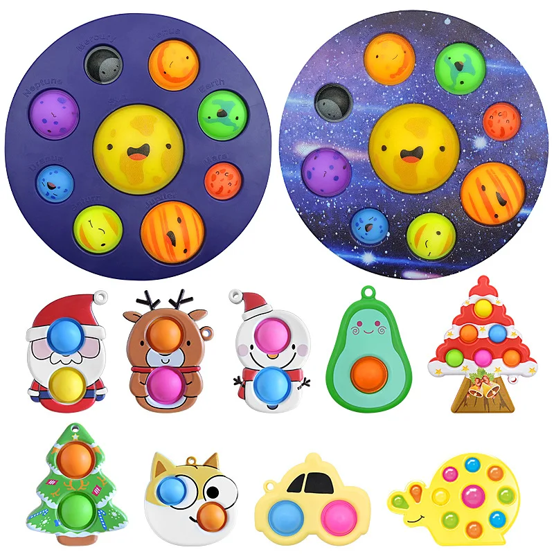 Game Fun Play Toys Eight Planets Simple Dimple Pop Fidget Sensory Game F... - £22.91 GBP