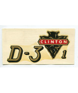 Clinton Engine Chainsaw D-3-1 Decal NOS - £5.56 GBP