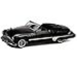1949 Roadmaster Convertible Black Metallic Black Bandit Series 27 1/64 Diecast M image 6