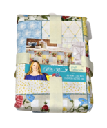 The Pioneer Woman Sweet Rose Patchwork Tablecloth Mantel 60x102in Blue Red - $23.99