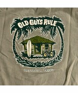 Old Guys Rule T shirt M Restoration Project retirement vacation tropical Cotton - $14.00