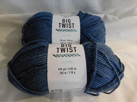 Big Twist Living Twilight blue lot of 2 Dye Lot 1945806 - £7.96 GBP