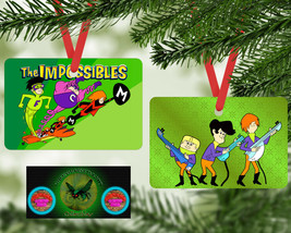 The IMPOSSIBLES (1966 - 1967) Custom Aluminum 2 Sided Christmas Ornament +Ribbon - $14.01