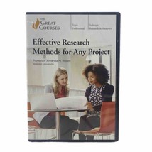 THE GREAT COURSES Effective Research Methods for Any Project (DVD) Amand... - £13.91 GBP