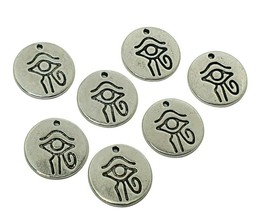 Eye of Horus Charms x 7 Findings Udjat Egyptian Eye Jewellery Making Charms - £8.11 GBP