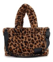 DKNY Hadlee Large Convertible Double Handle Animal Print Fur Tote $158 - $79.19