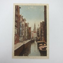 Postcard Netherlands Amsterdam Canal O.Z. Kolk Antique Unposted RARE - £7.96 GBP