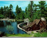 Beautiful Cedar Lake Rim O&#39;World Highway California CA UNP Chrome Postca... - £2.37 GBP