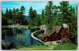 Beautiful Cedar Lake Rim O&#39;World Highway California CA UNP Chrome Postcard C16 - £2.36 GBP