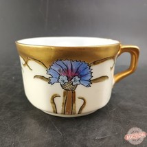 Silesia Teacup &#39;Blue Lotus&#39; &amp; Gold, Vintage and Rare - £12.57 GBP